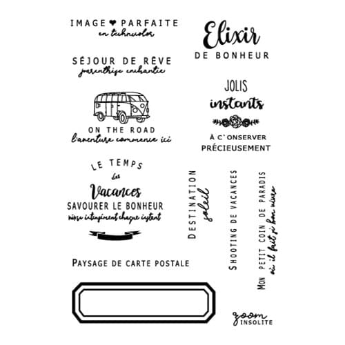 French Clear Stamp for Scrapbooking Transparent Silicone Rubber DIY Photo Album Decor 012