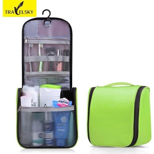 Hot Sale 2017 New 2pcs/set Easy Packing Large Capacity Ladies Wash Bag Toilet Hanging Makeup Bag waterproof wear-resisting