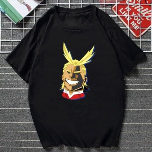 My Hero Academia Cool Anime Unisex T Shirt All Might Midoriya Izuku Cute Graphic Tee Casual Hip Hop Fashion Aesthetic Manga Tops