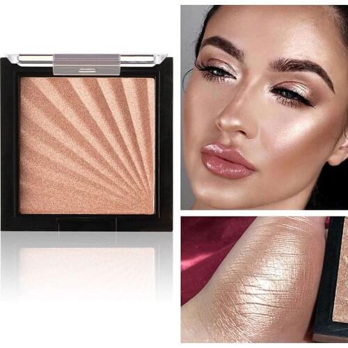 Brand MENOW 7 Colors Highlighter Facial Palette Makeup Easy to Wear Face Contour Shimmer Powder Base Highlight Cosmetics