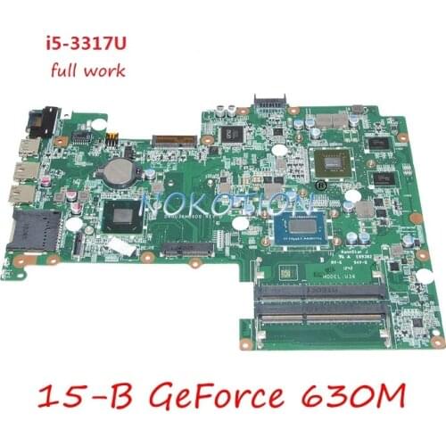 NOKOTION DA0U36MB6D0 laptop motherboard For HP Pavilion Sleekbook 15-B SR0XL I5-3337U GeForce 630M Main board full tested