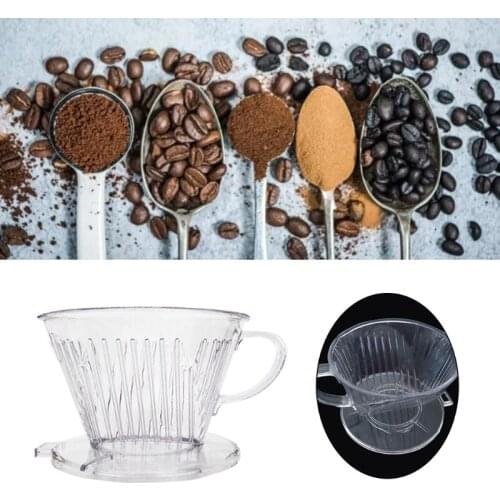 Hand Brewed Reusable Coffee Filter Cup Dripper Cone Shape Coffee Maker Practical Pour Over Serving Mug Cafe Filters