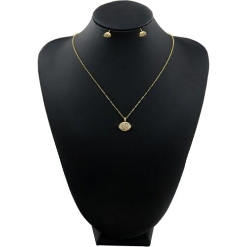 Minority design personality lucky Eye Necklace colorfast anti allergy Earring Necklace Set