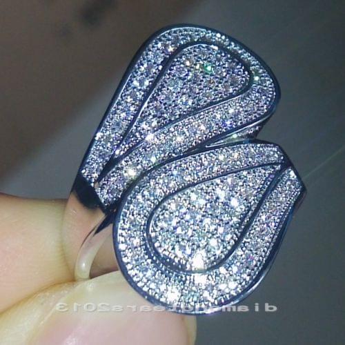 Size 6-9 wholesale Professional Brand Luxury 10kt white gold filled AAA CZ Gem Women Engagement Wedding Ring gift choucong