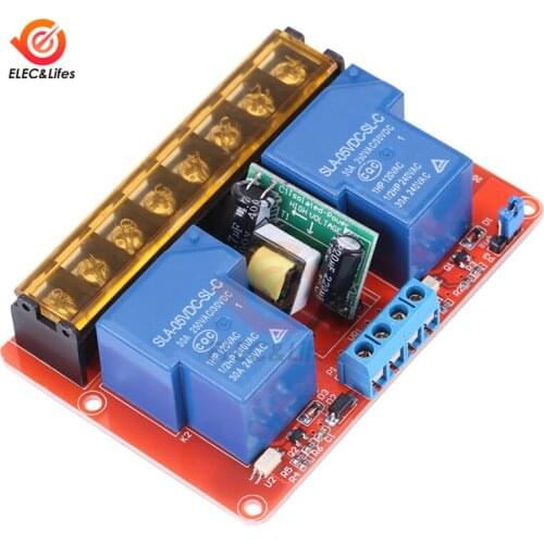 DC 5V 30A 2 Channel High and low Level Trigger Control Relay Module Relay Switch isolated Board AC 100-250V