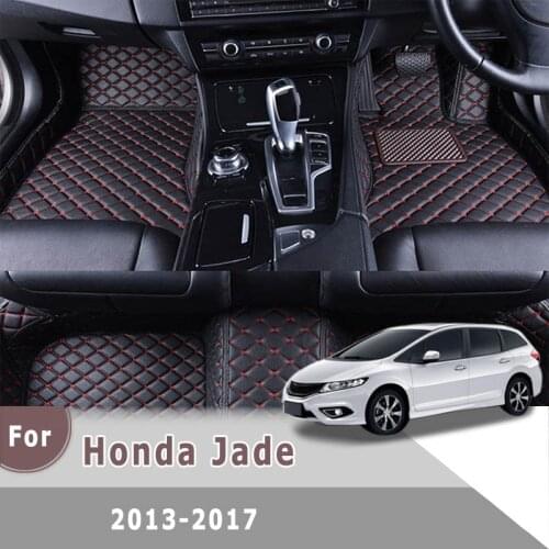 RHD Carpets For Honda Jade 2017 2016 2015 2014 2013 (6 seats) Car Floor Mats Auto Interior Covers Pads Accessories Automobiles