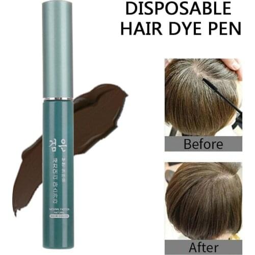 Temporary Hair Color Brush and Comb Diy Hair Color Cover One-Time Up Cream Mascara Color Hair Dye White Hair Pen Gray Wax Q1U6