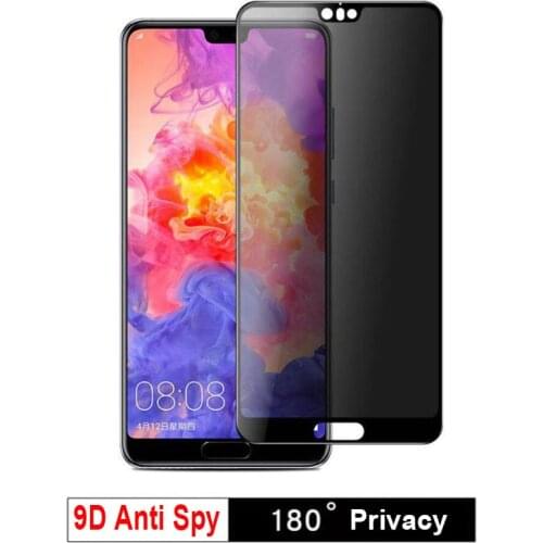 Sinzean 50pcs For Xiaomi 11 lite/POCO F3/POCO X3 NFC/M3/Mi 10T/MI 10 lite 9D Full Glue Privacy Tempered Glass Screen Protector