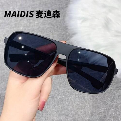 Big rectangle mirror goggle black blue sliver mirror sunglasses women men 2021 brand designer steampunk oculos de sol feminino