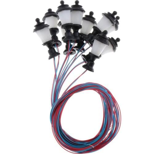 1.7cm Model Miniature Street Lights HO Scale LEDs Garden Lawn Lights 1:100