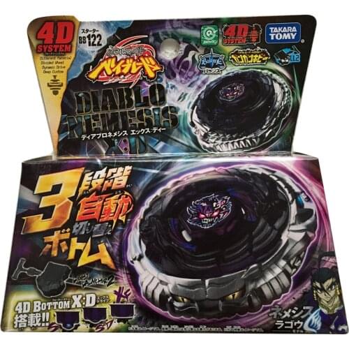 Takara Tomy Original 4D BB122 Beyblade Burst Turbo Metal Fusion Attack Fight Spinning Alloy Metal for Kids