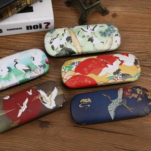 East Asia anime Crane Case Gift Leather cartoon glasses case leather Bags