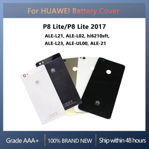 Back Battery Cover Door For HUAWEI P8 Lite ALE-L21 02 With repair parts,For HUAWEI P8 Lite 2017 PRA-LA1 Housing Rear Replacement