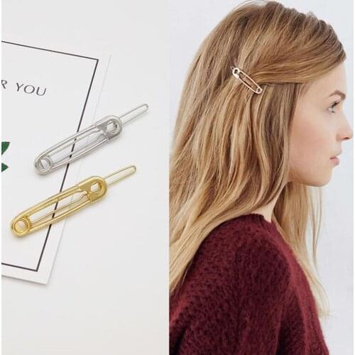 Creative Pin Shaped Headdress Hair Clips Hair Accessories Hairpin Clip For Girls Women Hair Styling Tools Decorative Hair Clip