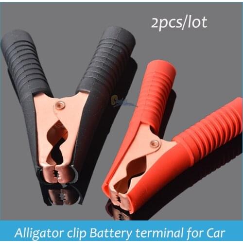 Sindax battery clamp Large Alligator clip battery terminal for car Auto Connectors 0.6mm thick 100A connectors 2pcs Drop ship