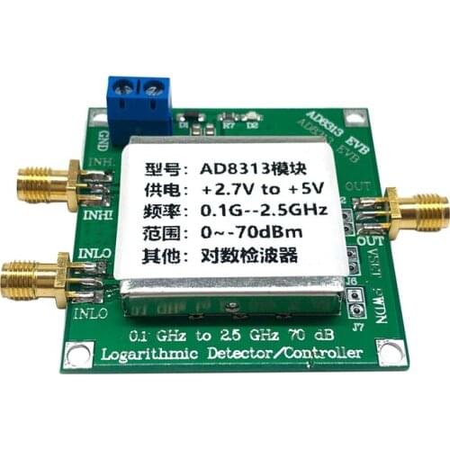 0.1 Ghz To 2.5 Ghz 70 DB RF Signal Power Meter Logarithmic Detector AD8313 5V Controller Relay