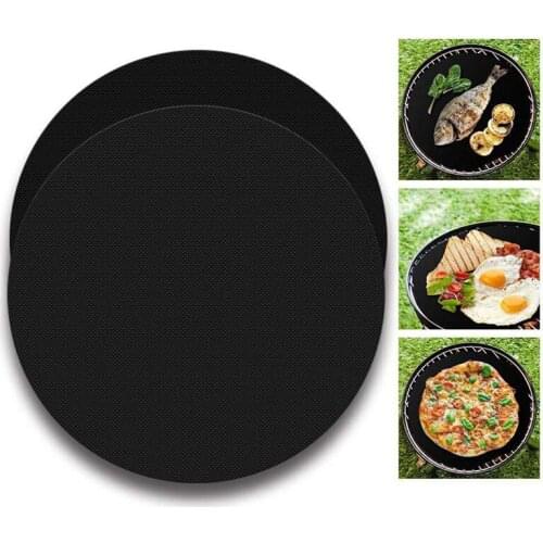 1 pcs Reusable BBQ Grill Mats Grill Accessories Non-Stick Grill Mats Heat Resistant Easy-Clean BBQ Accessories Grilling Gift Mat