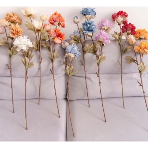1pc peony artificial silk flowers for wedding party home decor flower arrangement material