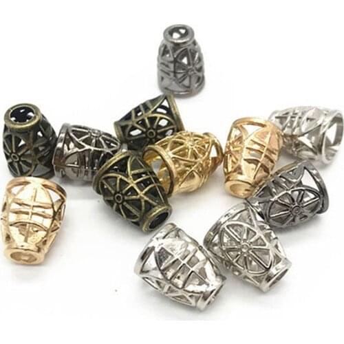 10Pcs Metal Hanging Bell Hanging Rope For Deduction DIY Decorative Buckles Ropes Buckles Down Jacket Pants Headbands Rope Button