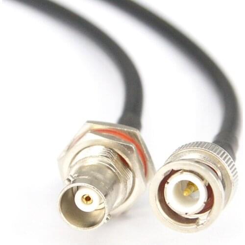 10 Pieces RF Wireless Router Cable BNC Male to BNC Female Bulkhead Pigtail Cable Low loss RG58 15cm,50cm,100cm,200cm