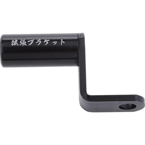 2 x Motorbike Rearview Mirror Pedestal Mobile Phone Bracket Refit Holder Bracket Black