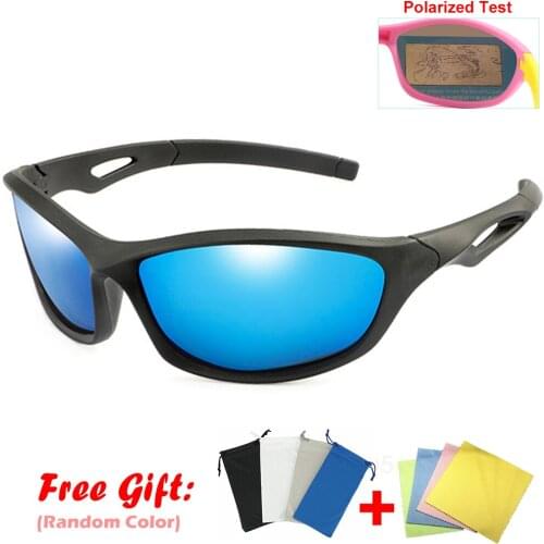 2020 Brand Design Kids Polarized Sunglasses boys Girls Square Coating Sun Glasses UV400 Eyewear Child Shades Gafas de sol