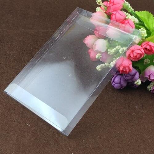 30pcs 1*6.5*13cm clear plastic pvc box packing boxes for gifts/chocolate/candy/cosmetic/crafts square transparent pvc Box