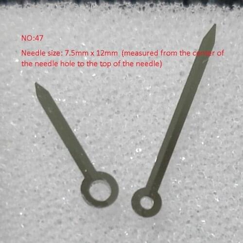 Watch accessorieswatch pointer3-pin man model, suitable for GL20 quartz movement, pointer size 7.5mm x12mm /No.0047