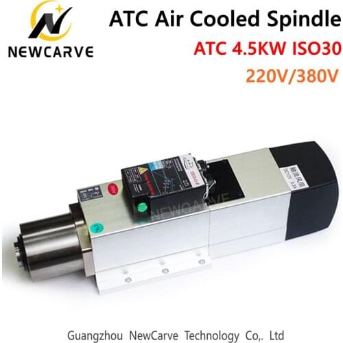 ATC Spindle Air Cooled 4.5KW Automatic Tool Change Spindle Motor 220V 380V China ATC ISO30 for CNC atc-spindle-motor NEWCARVE