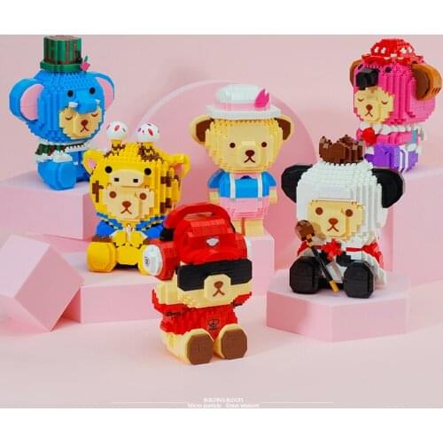 BALODY Bear-Collection 3D Model Micro Bricks For Children Christmas Birthday Gift Toys Mini Lego Sets Building Blocks Toy