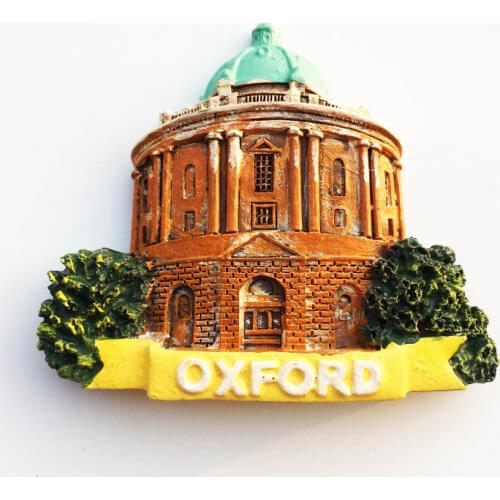 Radcliffe Library, a landmark building at the University of Oxford, UK, travel souvenir crafts, magnetic refrigerator magnet