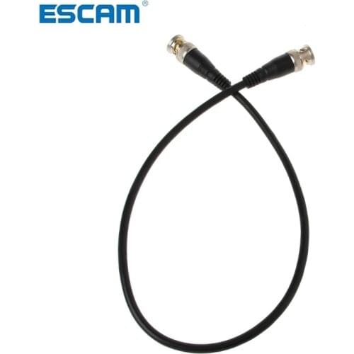 BNC Male To Male Nickel Plating Straight Crimp RG58 Pigtail Adapter Cable 0.5m