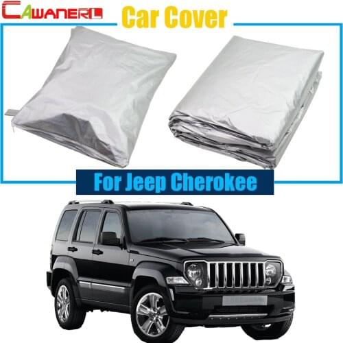 Cawanerl Full Car Cover Outdoor Anti UV Scratch Sun Snow Rain Resistant Cover Sun Shade Dustproof For Jeep Cherokee
