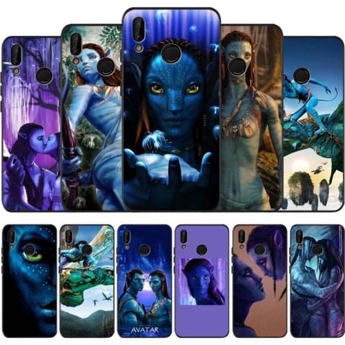Avatar black soft Phone Case for huawei P40 P30 P20 P10 Pro lite P9 Lite nova 4E 6SE Psmart 2019 Y6 9 Prime
