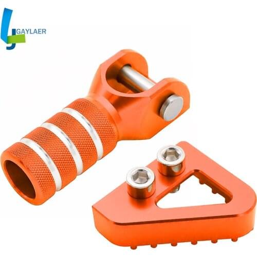 CNC Gear Shifter Lever Billet Rear Brake Pedal Step Tips for 125-530cc 2004-2010 SX EXC XCF XC XCW SXF EXCF SMR