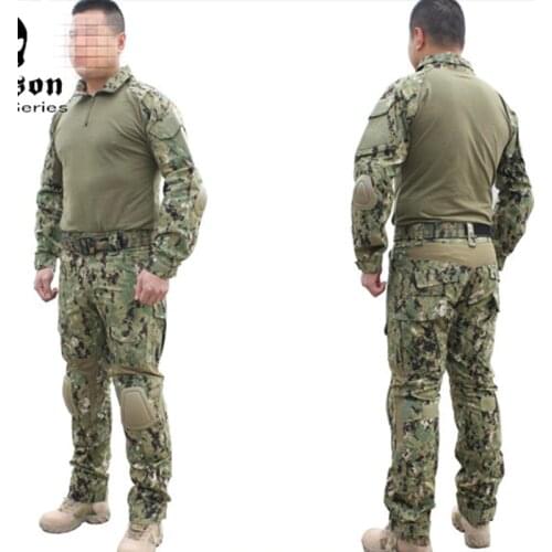 Emerson BDU Military army combat uniform BDU Gen2 Combat Shirt Pants with elbow knee pads AOR2 Suits EM6924