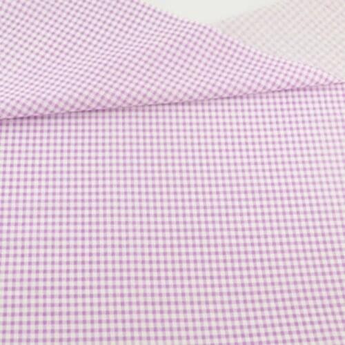 Purple and White Check Style 100% Cotton Fabric Sewing Tecido for Dolls DIY Clothes Crafts Patchwork Tilda Fat Quarter Art Work