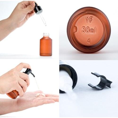 Refillable Dark Glass Spray Toner Moisturizing Spray Bottle Emulsion Pump Bottle Essential Oil Travel Empty Cosmetic Containers