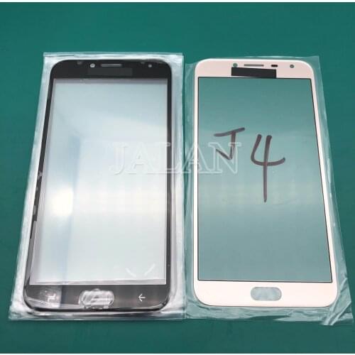 JALAN 5pcs J4 Plus replacement front glass for Samsung J400 J415F J4 Prime cracked glass outer lens touch screen change repair