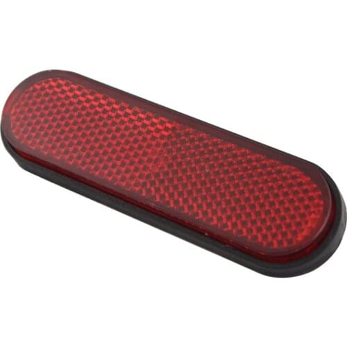 Red Oval Reflector Reflective Strips Sticker Decal Motorcycle ATV Dirt Bike Car Trailer Electrical Motorbike Scooter Universal