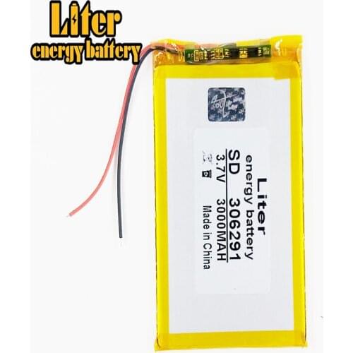 Li-po 306291 3.7V 3000mah Lithium polymer Battery With Protection Board For GPS Tablet PC Digital Products