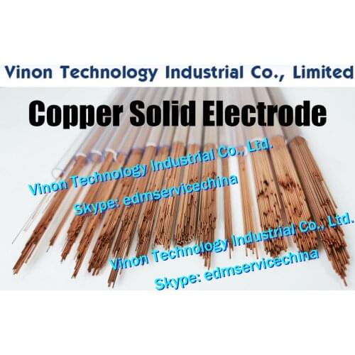 1.0x400MM Copper Solid Electrode (200pcs/lot),Solid Copper Rod EDM Electrode Dia 1.0 mm,Length 400mm used for Electric Discharge