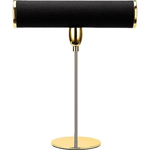 Microfiber Bracelet Chain Watch T-Bar Rack Jewelry Hard Display Stand Holder Jewelry Organizer Display Stand