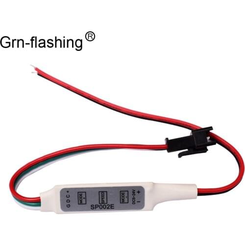 SP002E DC5-24V 3 Key Mini RGB Controller Micro-Controller for WS2811 WS2812B Pixels Dream Color LED Strip to 2048 pixels