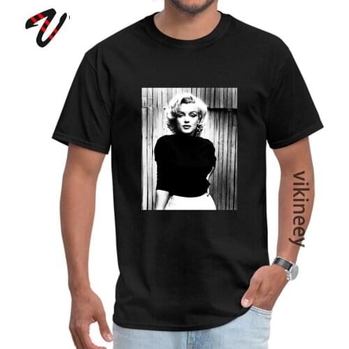 Marilyn Monroe Poster Printed T-shirts Custom Tops Shirt Plain Geek Crew Neck Sweatshirts Wholesale Autumn Tee Shirt For Men
