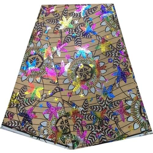 New African Golden Wax Fabric Fashion 2021 High Quality 100% Cotton African Print Fabric Tissue Wax