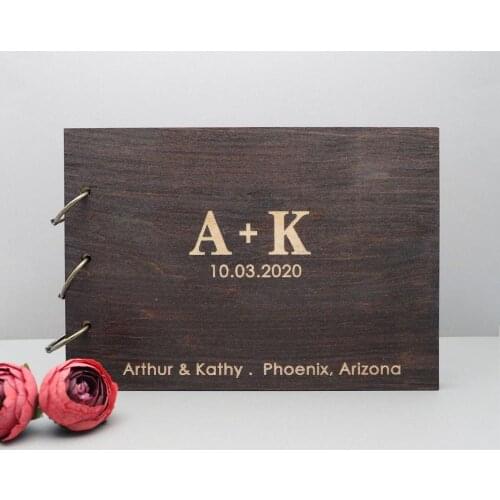 Personalized Wedding Guestbook Wedding Photo Ablums Signature Guestbook Engagement Gustbook Wedding Sign Book Modern Guest Book