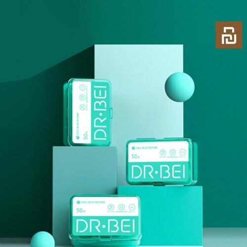 50Pcs/Box DR·BEI Flossers Portable Eco-friendly Deep Clean Dental Floss Stick for Personal Use