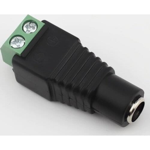 BNC connector green DC female plug to power plug , camera power plug , monitoring power plug