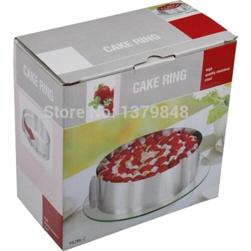 High Quality Stainless Steel 6-12 Inch (16-26cm) Adjustable Cake Ring Baking Ring Cake Mold Mousse Ring